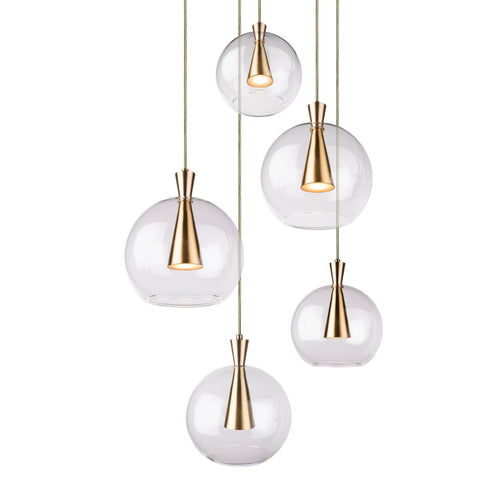 Marc Wood Cone Pendant Cluster Light