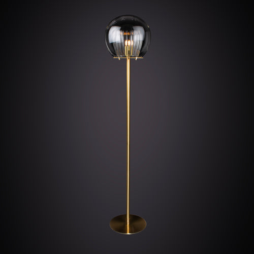 Marc Wood Pleated Crystal Floor Lamp