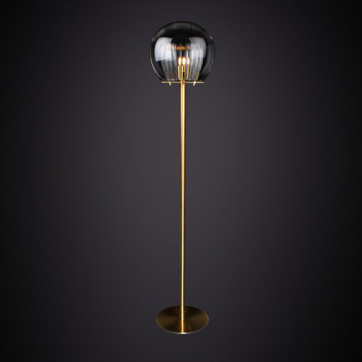 Marc Wood Pleated Crystal Floor Lamp