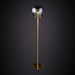 Marc Wood Pleated Crystal Floor Lamp