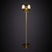 Marc Wood Pleated Crystal Floor Lamp