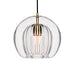 Marc Wood Pleated Crystal Pendant Light Clear