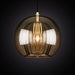 Marc Wood Pleated Crystal Pendant Light Smoke