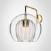 Marc Wood Pleated Crystal Wall Light Clear
