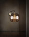 Marc Wood Pleated Crystal Wall Light Smoke