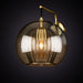 Marc Wood Pleated Crystal Wall Light Smoke