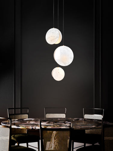 Marc Wood Shell Pendant Cluster Light