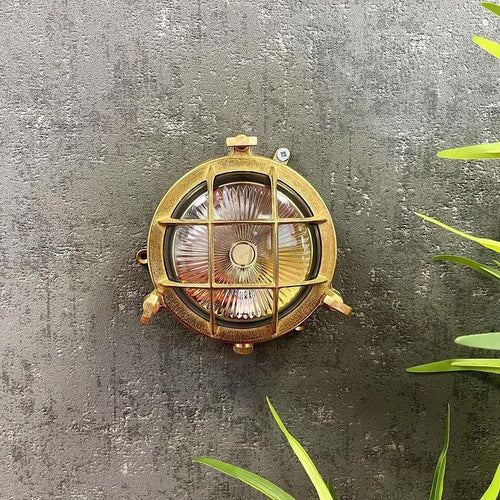 Navigator Mini Compass Guard Bulkhead Outdoor Wall Light