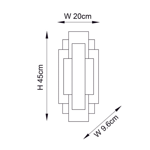 Northern Lights Azure Wall Light