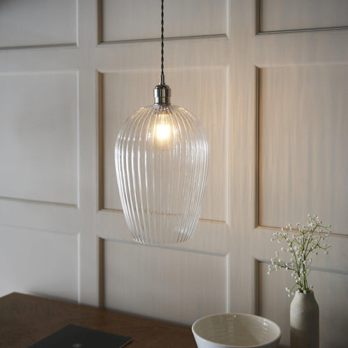 Northern Lights Olympia Ribbed Pendant Light