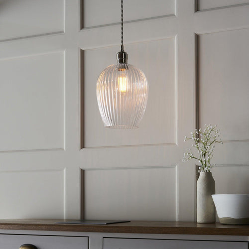 Northern Lights Olympia Ribbed Pendant Light