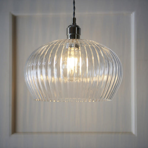 Northern Lights Olympia Ribbed Pendant Light