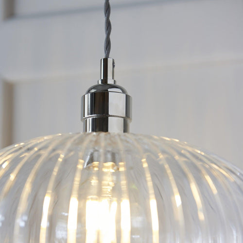 Northern Lights Olympia Ribbed Pendant Light