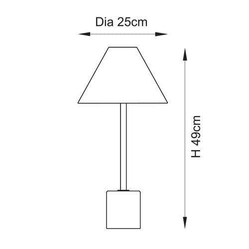 Northern Lights Palais Fabric Table Lamp