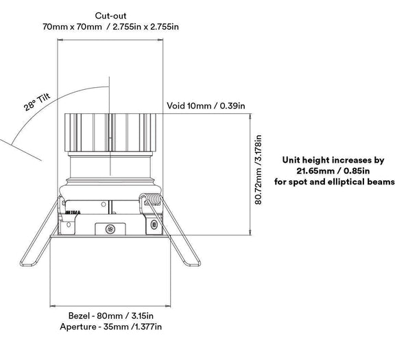 Orluna Vira Adjustable Downlight