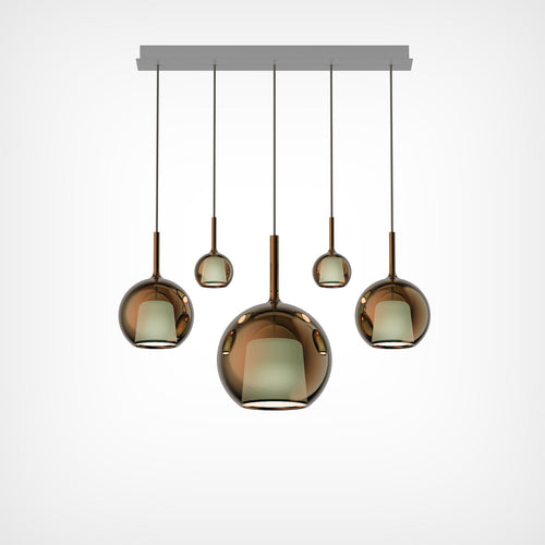 Penta Light Glo 5 Pendant Light Linear Cluster