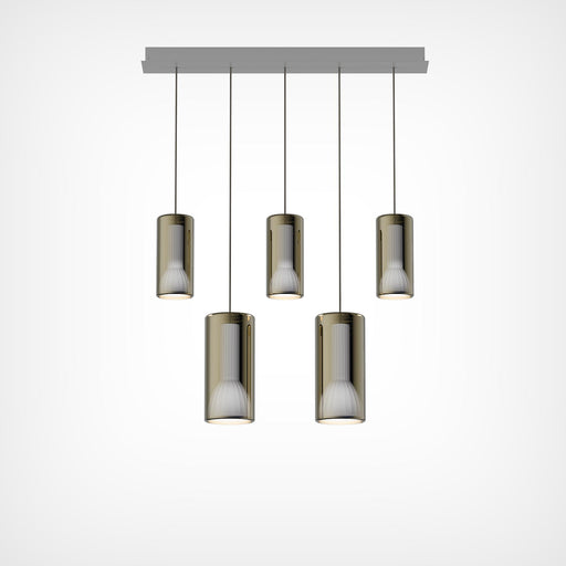 Penta Light Lit 5 Pendant Light Linear Cluster