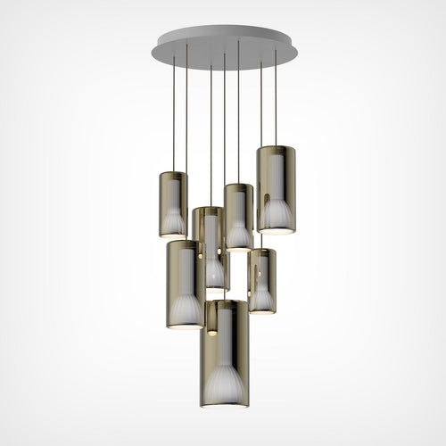 Penta Light Lit 7 Pendant Light Cluster