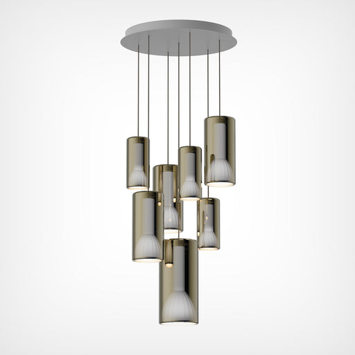 Penta Light Lit 7 Pendant Light Cluster