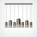Penta Light Lit 7 Pendant Light Linear Cluster