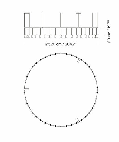 Santa & Cole Cirio Circular Pendant Cluster