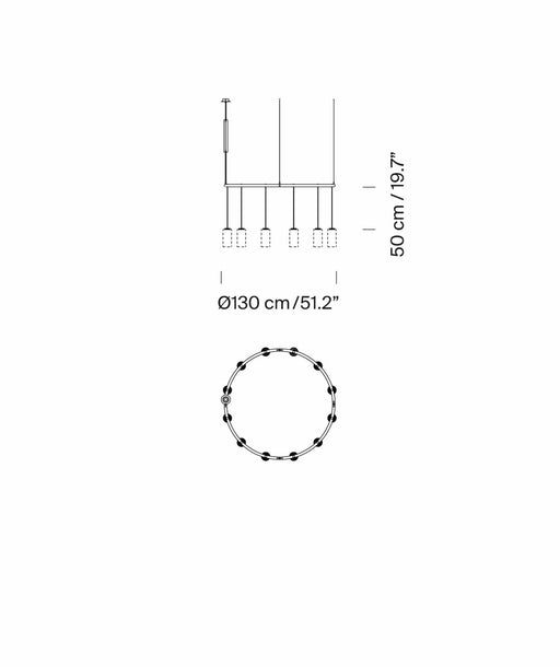 Santa & Cole Cirio Circular Pendant Cluster