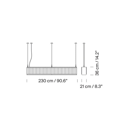 Santa & Cole Estadio Linea Suspension Light