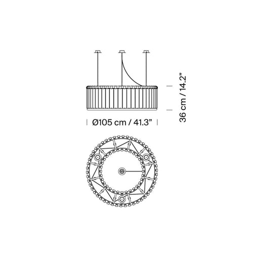 Santa & Cole Estadio Suspension Light