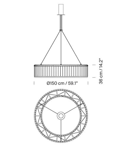 Santa & Cole Estadio Suspension Light