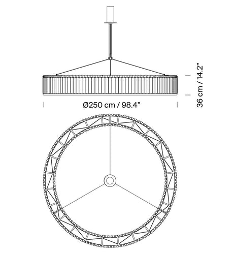 Santa & Cole Estadio Suspension Light