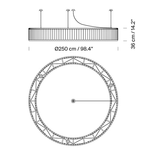 Santa & Cole Estadio Suspension Light