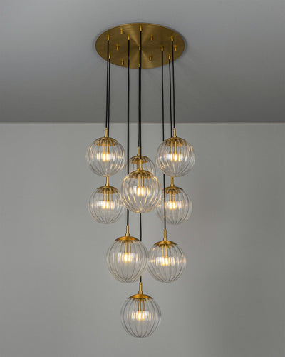 Schwung Globe Cluster 10 Chandelier