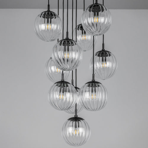Schwung Globe Cluster 10 Chandelier