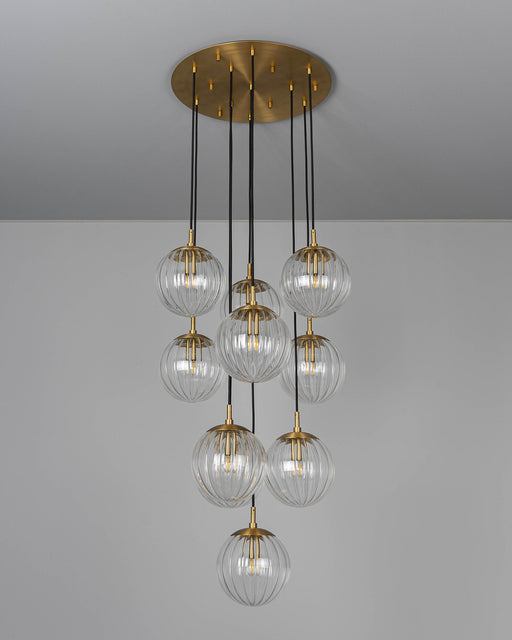 Schwung Globe Cluster 10 Chandelier