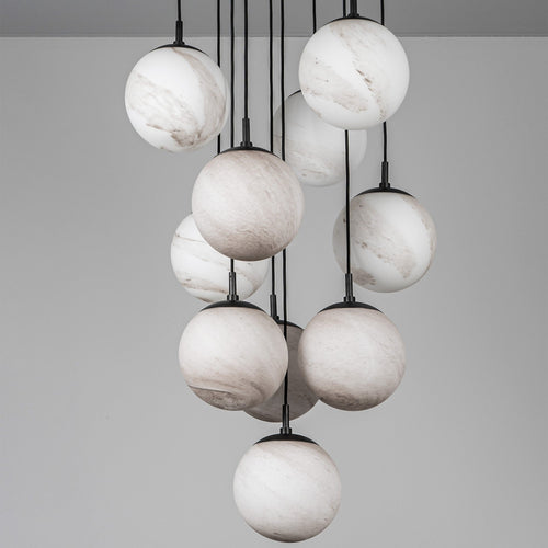 Schwung Globe Cluster 10 Chandelier