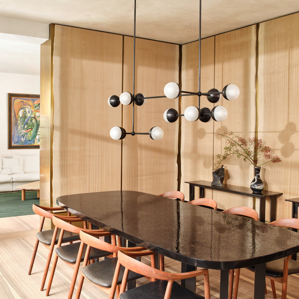 Schwung Molecule Linear Chandelier