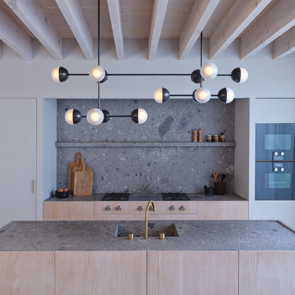 Schwung Molecule Linear Chandelier | Inspyer Lighting