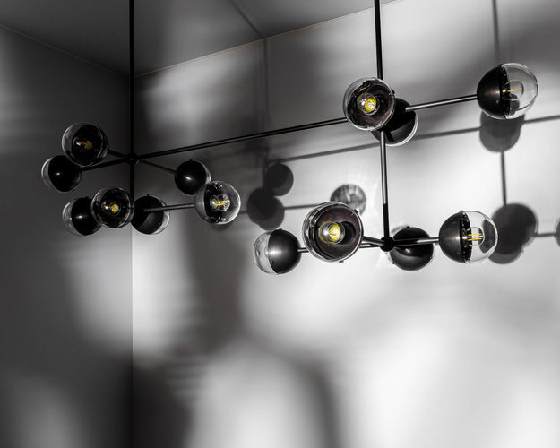 Schwung Molecule Linear Chandelier