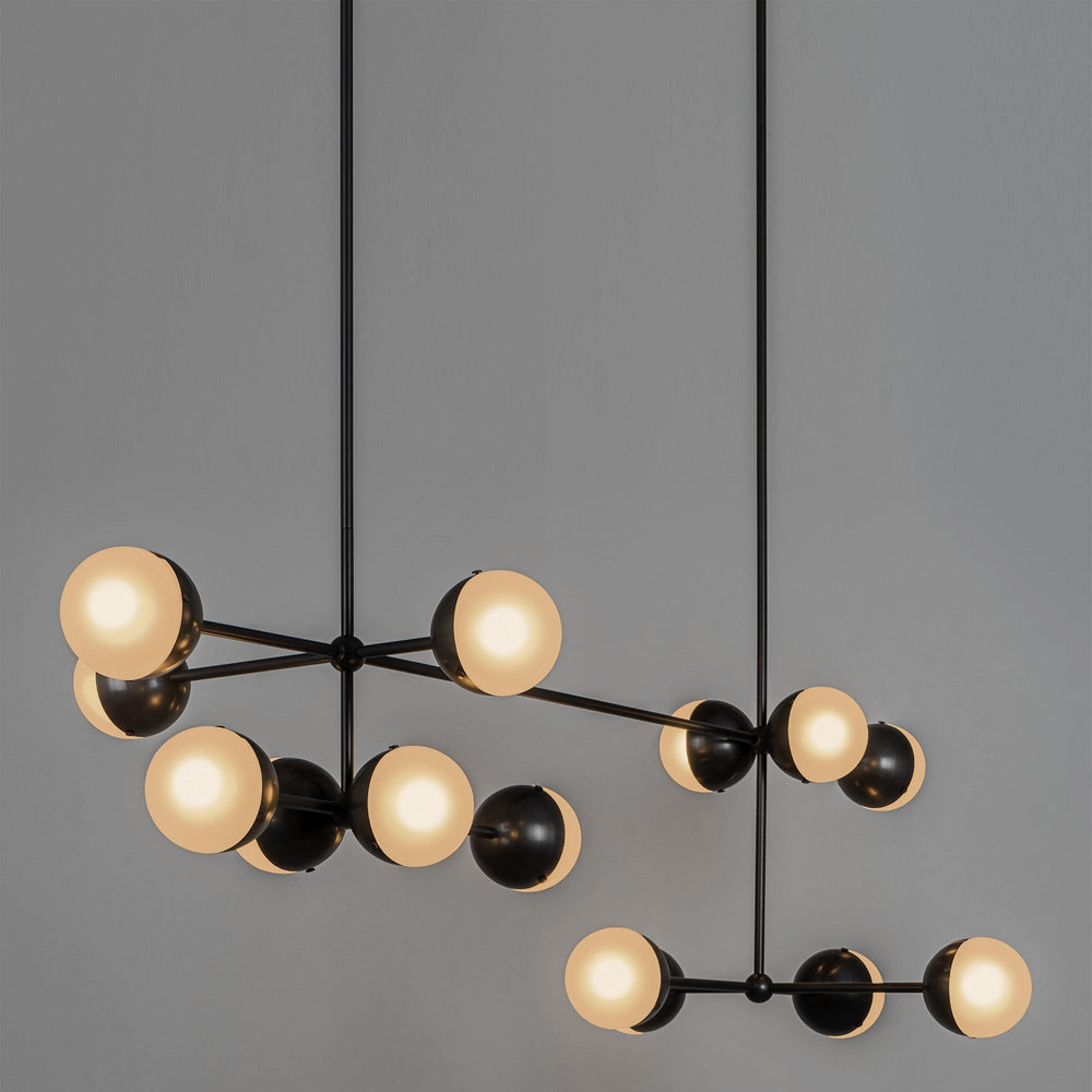 Schwung Molecule Linear Chandelier | Inspyer Lighting