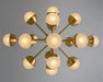 Schwung Molecule Spark Oval 17 Chandelier