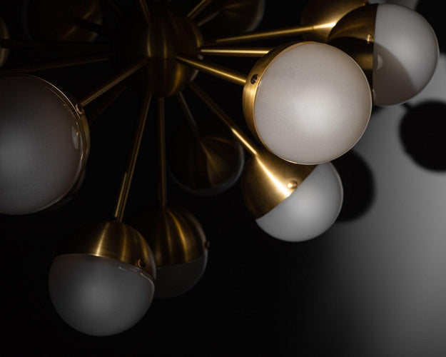 Schwung Molecule Spark Oval 17 Chandelier