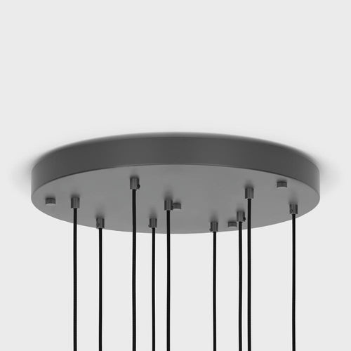 Tala Basalt Nine Pendant Light in Stainless Steel