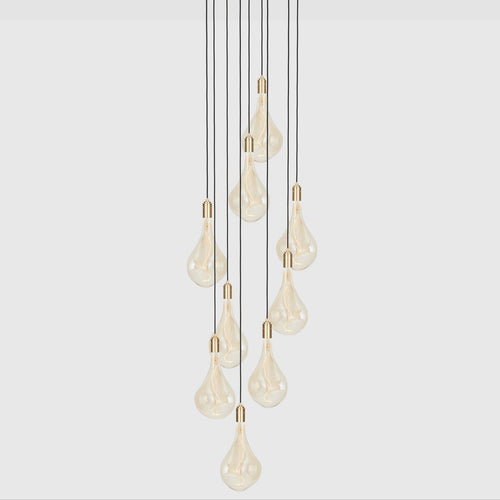 Tala Nine Brass Pendant with Voronoi III