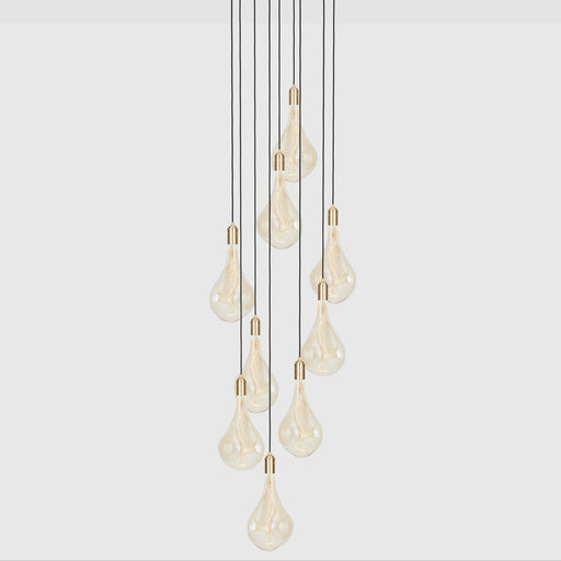 Tala Nine Brass Pendant with Voronoi III