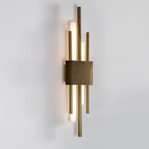 Bert Frank Tanto Double Cast Brass Wall Light - Inspyer Lighting