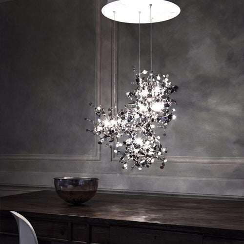 Terzani Argent 4 Round Multi Light Pendant
