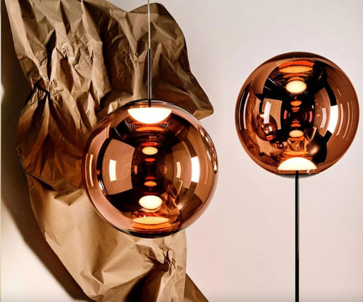 Tom Dixon Globe Cone Slim Floor Lamp Copper