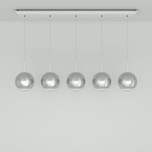 Tom Dixon Mirror Ball 25cm Linear Pendant System Silver
