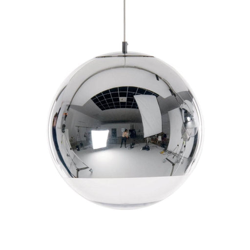 Tom Dixon Mirror Ball 40cm Round Pendant Light System Silver