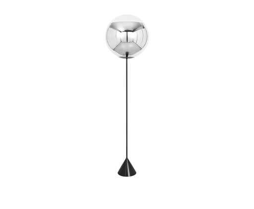 Tom Dixon Mirror Ball Cone Slim Floor Lamp Silver